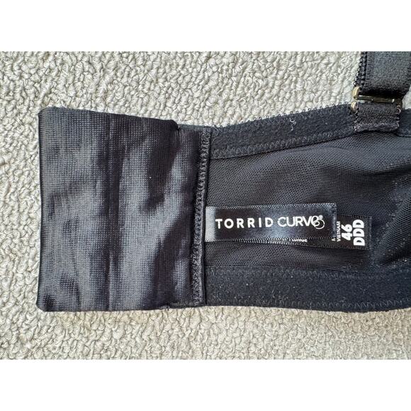 Torrid Bra Lot of 2 Padded Underwire Support Black Size 46DDD - Picture 7 of 14